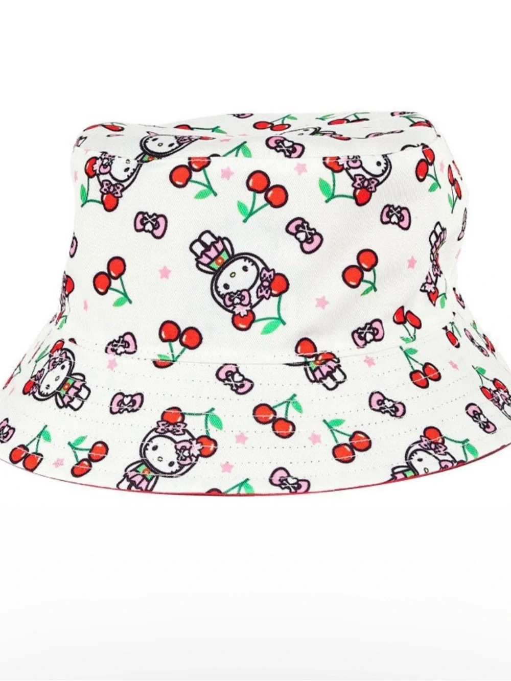 Tokidoki Cherry Hello Kitty Reversible Bucket Hat